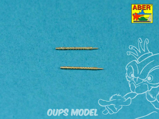 Aber 72L50 Futs de canon pour Machine Gun Allemande MG 34 1/72