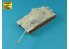 Aber 72L66 Fut de canon 130mm C-70 pour char Soviétique JS-7 (Avec frein de bouche court) Trumpeter 1/72