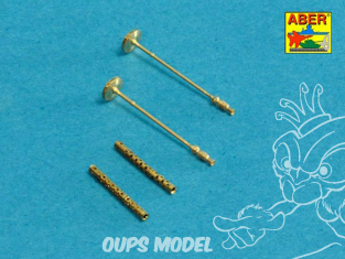 Aber 48L21 Set de 2 canons pour Machine Gun Allemande MG 34 1/48