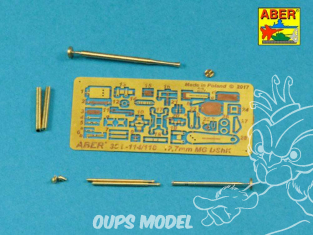 Aber 35L114 Canon Russe 12,7mm Machine gun DShK WWII (JS-2/3, JSU-152) 1/35