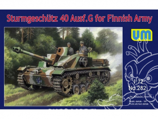 STURMGESCHUTZ 40 Ausf G ARMÉE FINLANDAISE 1944 1/72 Unimodels UM maquettes militaire 282