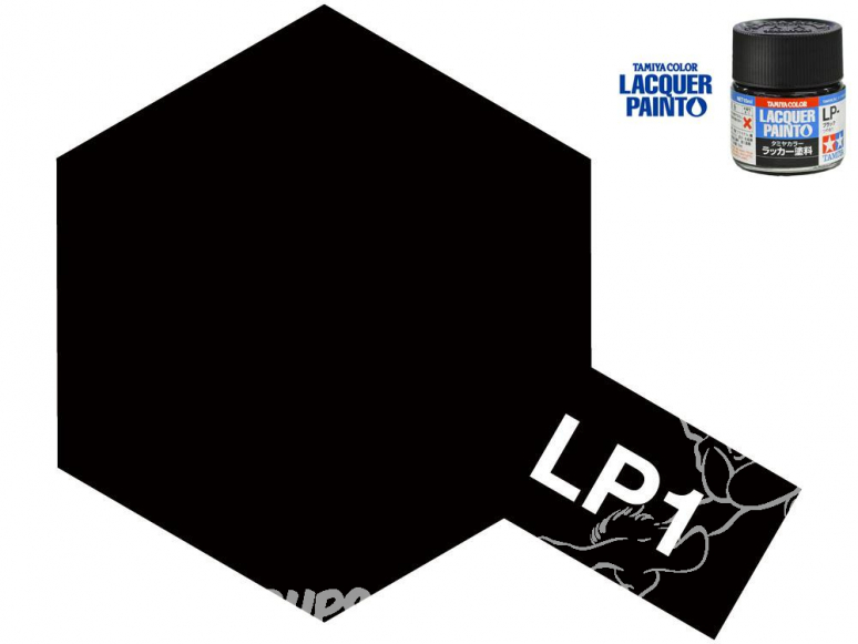 Peinture laque couleur Tamiya LP-1 Noir brillant