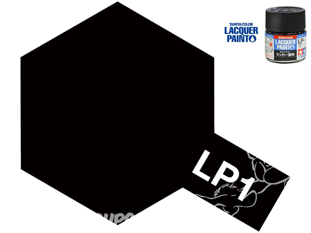 Tamiya LP-1 - noir brillant - Peinture laquée 10 ml