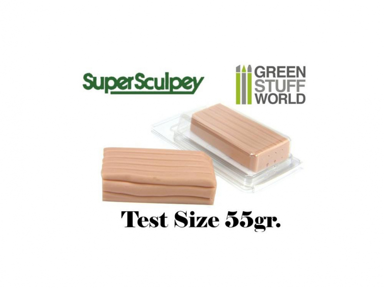 Green Stuff 365098 Super Sculpey Beige 55 gr. Taille d'essai
