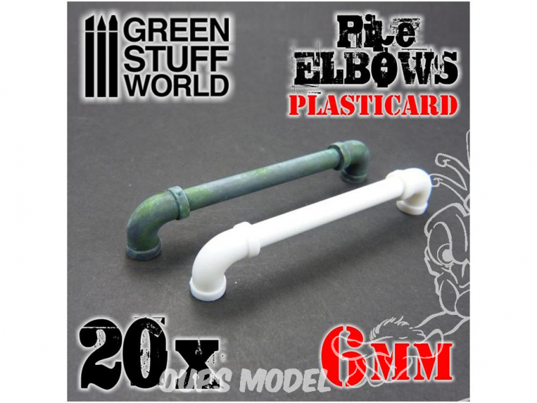 Green Stuff 368181 COUDES de plasticarte 6mm