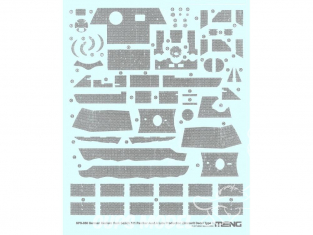 Meng accessoires diorama SPS-050 Set de decalques ZIMMERIT pour SdKfz 171 Panther Ausf.A type 1 1/35