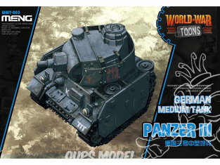 CHAR LOURD Allemand Panzer III CARTOON Meng maquette militaire WWT-005