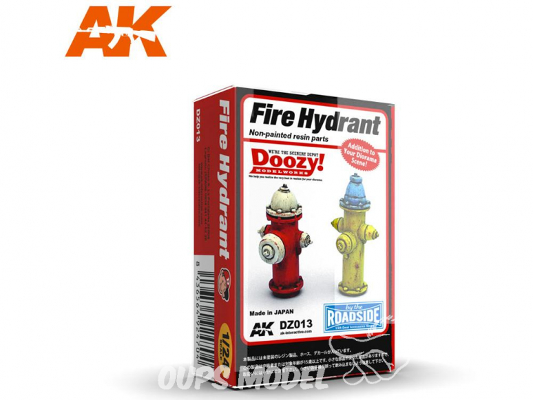 Ak Interactive Doozy DZ013 Bornes incendie - Hydrant 1/24 1/24