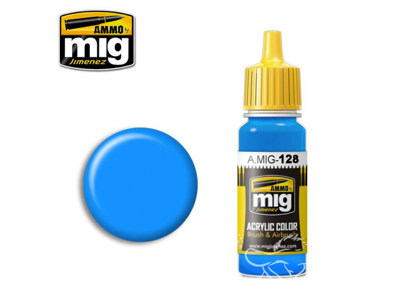 MIG peinture authentique 128 Cyan 17ml