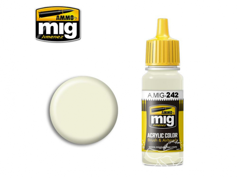 MIG peinture authentique 242 Blanc cassé FS37886 17ml