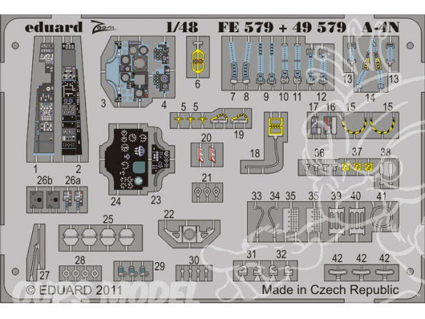 EDUARD photodecoupe avion FE579 A-4N 1/48