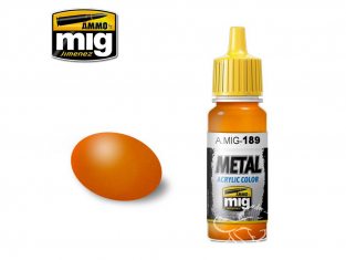 MIG peinture metal 189 Orange metallique 17ml