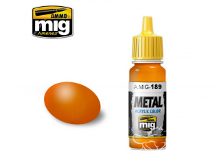 MIG peinture metal 189 Orange metallique 17ml