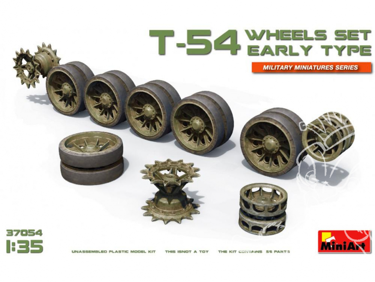 Mini Art maquette accessoires militaire 37054 Set de roues pour char T-54 debut de production 1/35