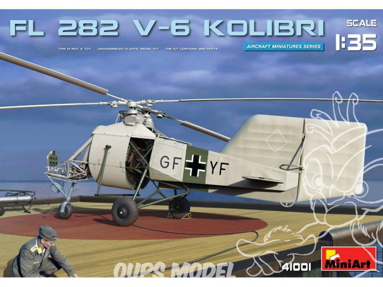 Mini Art maquette helicoptére 41001 Le Flettner Fl 282 V-6 Kolibri 1/35