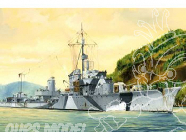 Trumpeter maquette bateau 05322 DESTROYER ALLEMAND ZERSTORER Z-30 1942 1/350