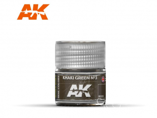 Ak interactive Real Colors RC033 Vert Khaki N°3 - Khaki Green 10ml