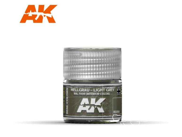 Ak interactive Real Colors RC054 Gris clair RAL7009 (Couleur intérieure) - Hellgrau 10ml