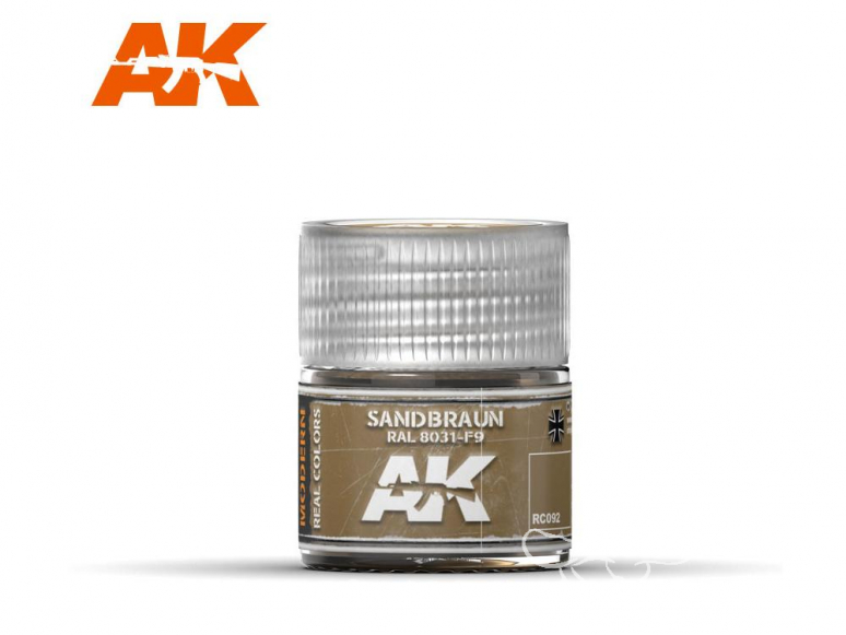 Ak interactive Real Colors RC092 Sandbraun RAL8031 F9 10ml