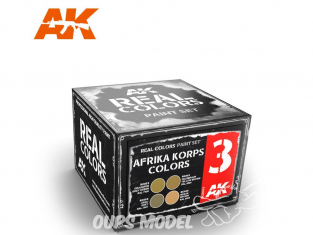 Ak interactive Real Colors Set RCS003 Couleurs Afrika Korps 4 x 10ml