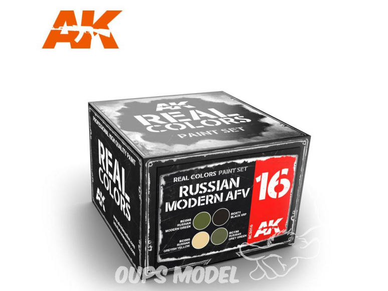 Ak interactive Real Colors Set RCS016 Couleurs véhicules modernes Russes - AFV 4 x 10ml