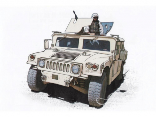 T-Model TM-7201 M1114 US HMMWV maquette militaire 1/72