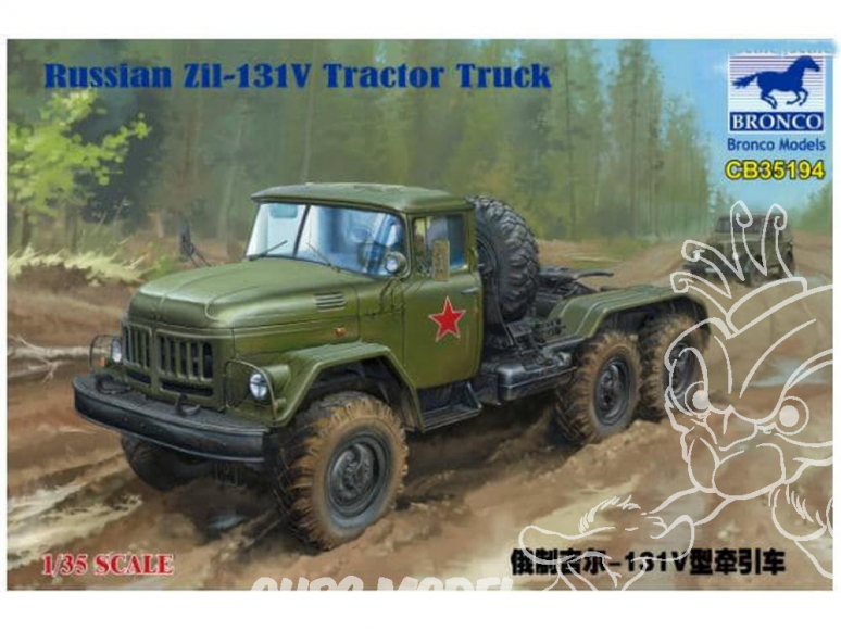 Bronco maquette militaire CB35194 RUSSIAN ZIL-131V TRACTOR TRUCK 1985 1/35