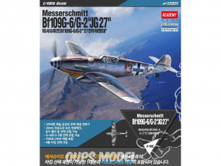 Academy maquette avion 12321 Messerschmitt Bf 109G-6 G-2 JG27 1/48