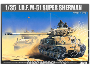 Academy maquettes militaire 13254 M-51 Super sherman Israelien 1/35