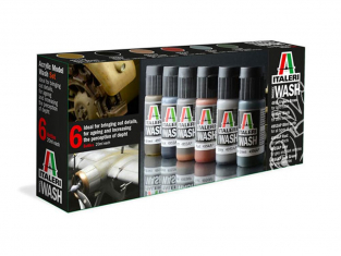 Peinture maquette Italeri 448 Set de 6 Jus Acryliques 4951 4952 4953 4954 4955 4956