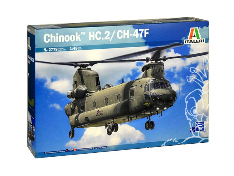 Italeri maquette avion 2779 CH-47D Chinook (HC-1) 1/48