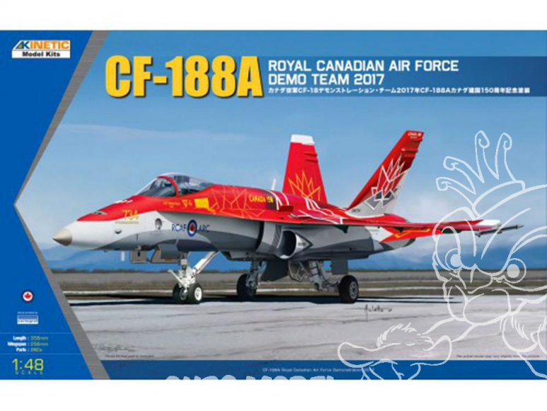 Kinetic maquette avion K48070 CF-188A 2017 Royal Canadian Air Force Team 1/48