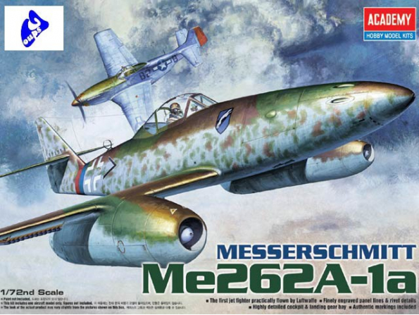 Academy maquettes avion 12410 Messerschmitt Me262A-1A 1/72