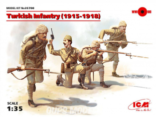 Icm maquette figurines 35700 Infanterie Turque WWI 1/35