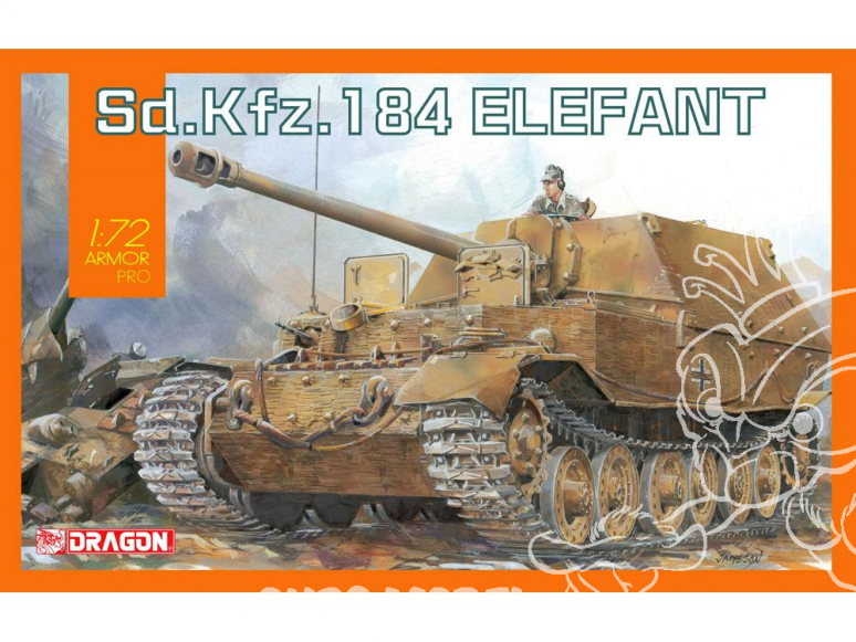 Dragon maquette militaire 7515 Sd. Kfz. 184 Jagdpanzer Elefant 1/72