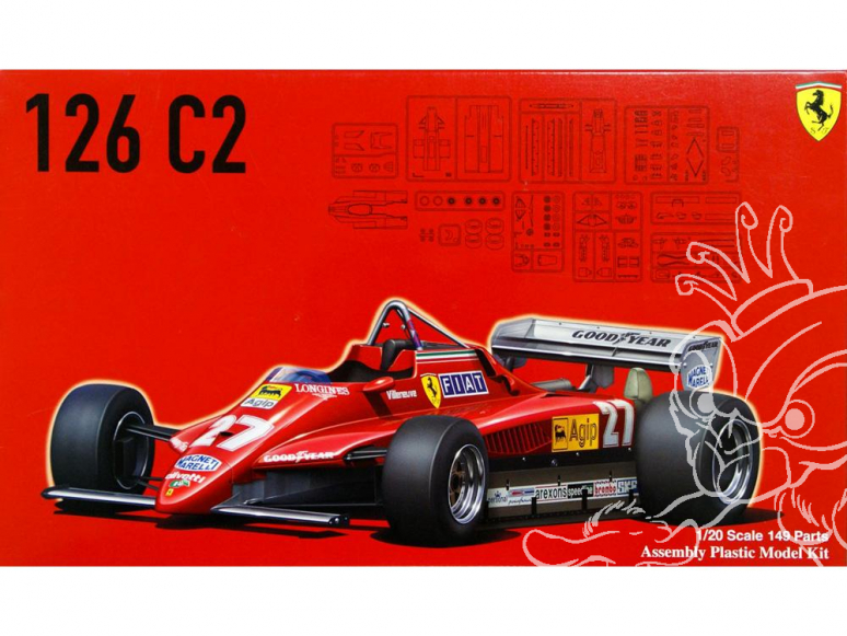 Fujimi maquette voiture 091945 Ferrari 126 C2 1/20