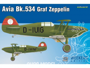 EDUARD maquette avion 7445 Avia Bk.534 Graf Zeppelin WeekEnd Edition 1/72