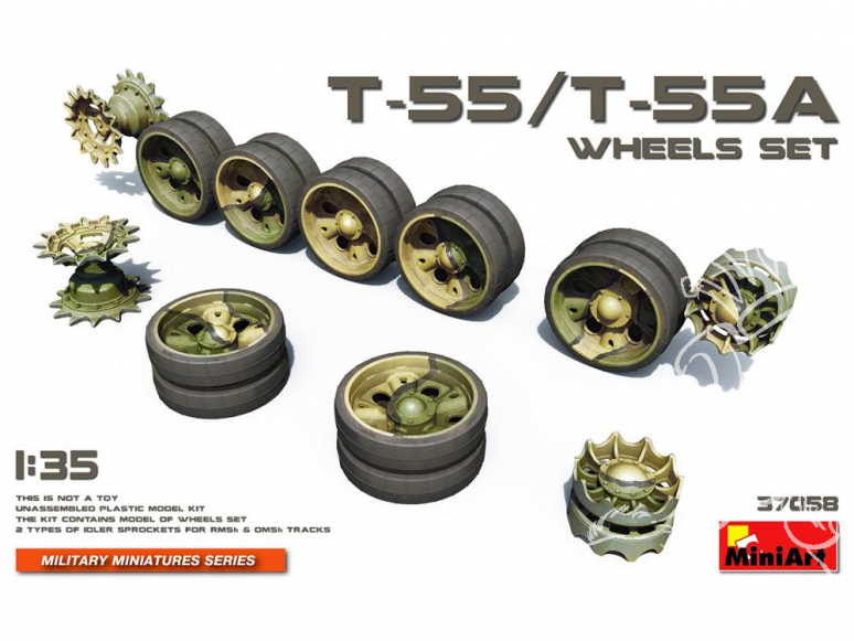 Mini Art maquette accessoires militaire 37058 Set de roues pour char T-55 T-55A 1/35