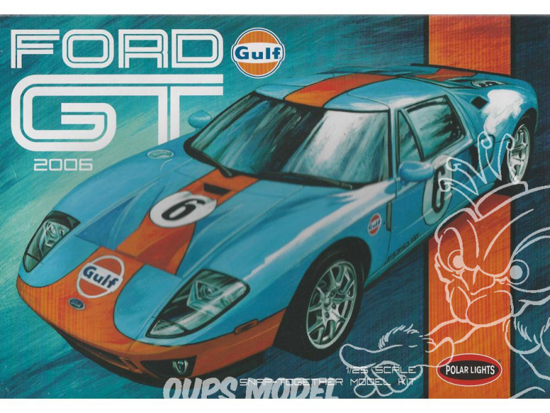 Polar Lights maquette voiture 955 Ford GT40 Gulf snap it 1/25
