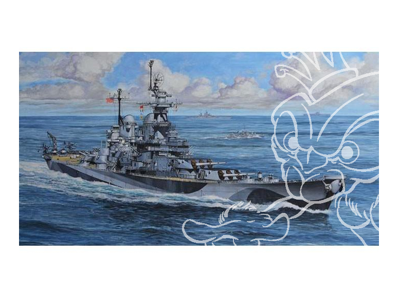 Revell maquette bateau Model Set 65128 USS Missouri (BB-63) 1/1200