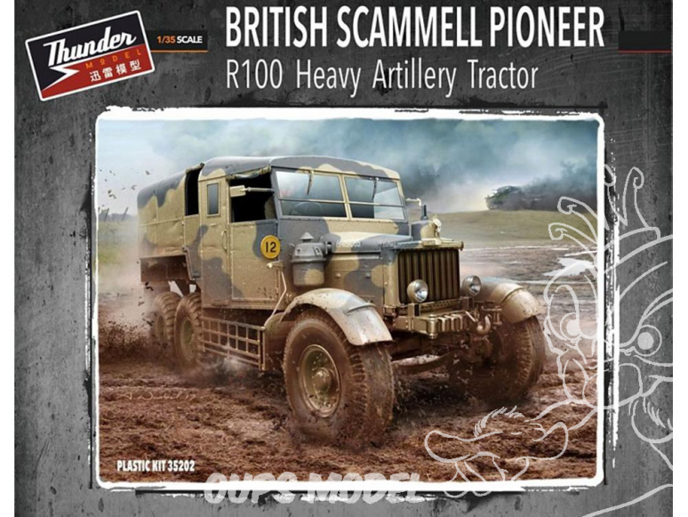 Thunder Model maquette militaire 35202 Scammel Pioneer R1000 Tracteur lourd d'artillerie 1/35