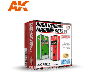 Ak Interactive Doozy DZ015 Set 1 Distributeurs de Soda 1/24
