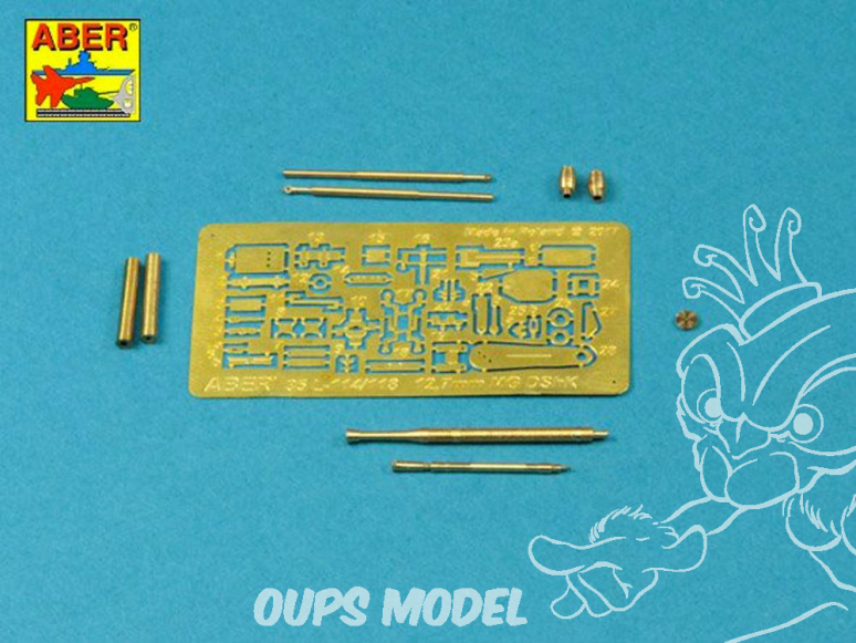 Aber 35L118 Fut de canon pour Machine Gun lourde Russe 12,7mm DShK après WWII (T-54/55 - BTR-60APC) 1/35