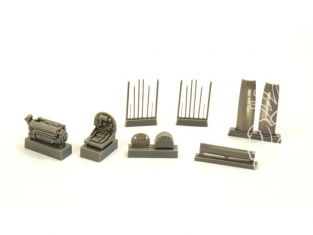 Cmk kit d'amelioration 7388 P-40 Set moteur pour special hobby 1/72