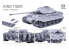 Takom maquette militaire 2096 CHAR LOURD SdkFZ.182 &quot;TIGRE ROYAL&quot; PRODUCTION INITIALE 4 en 1 1944 1/35