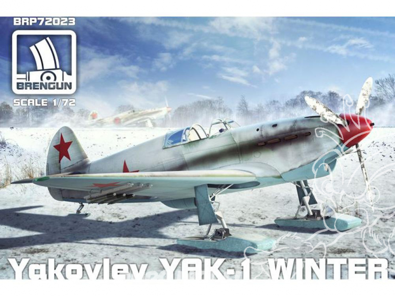 Brengun maquette avion BRP72023 Yak-1 version hiver 1/72