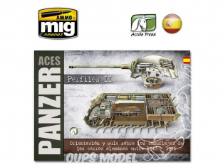 MIG Librairie EURO0018 Panzer Aces Profiles II Guide de camouflage des Chars Allemands de 1943 a 1945 en Castellano