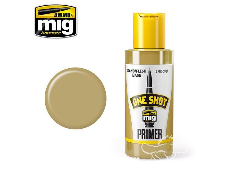 MIG One Shot Primer 2027 Appret acrylique Sable / Base chair - Peau 60ml