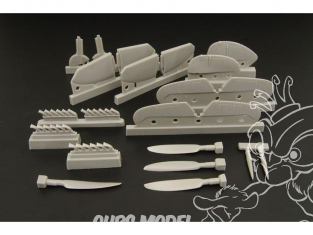 Brengun accessoires pour diorama avion BRL48042 Spitfire MkIX set d'exterieur pour maquette Airfix 1/48