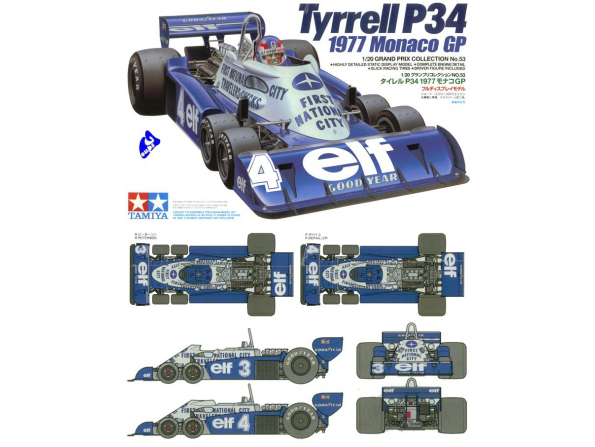 tamiya maquette voiture 20053 tyrell p34 1/20